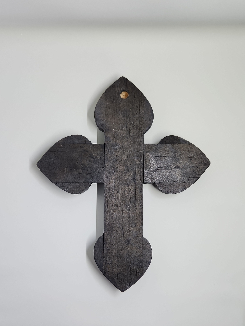 MILAGRO CROSS in Dark Wood Mexican Folk Art - Picture 2 of 5